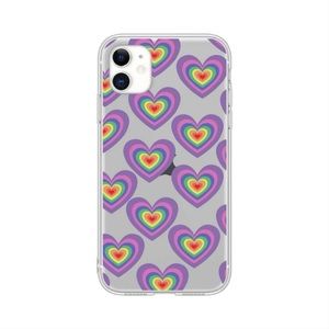 Rainbow Mini Hearts iPhone 12 Pro Max Case 💜